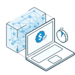 Custom sheet metal fabrication prototyping service icon