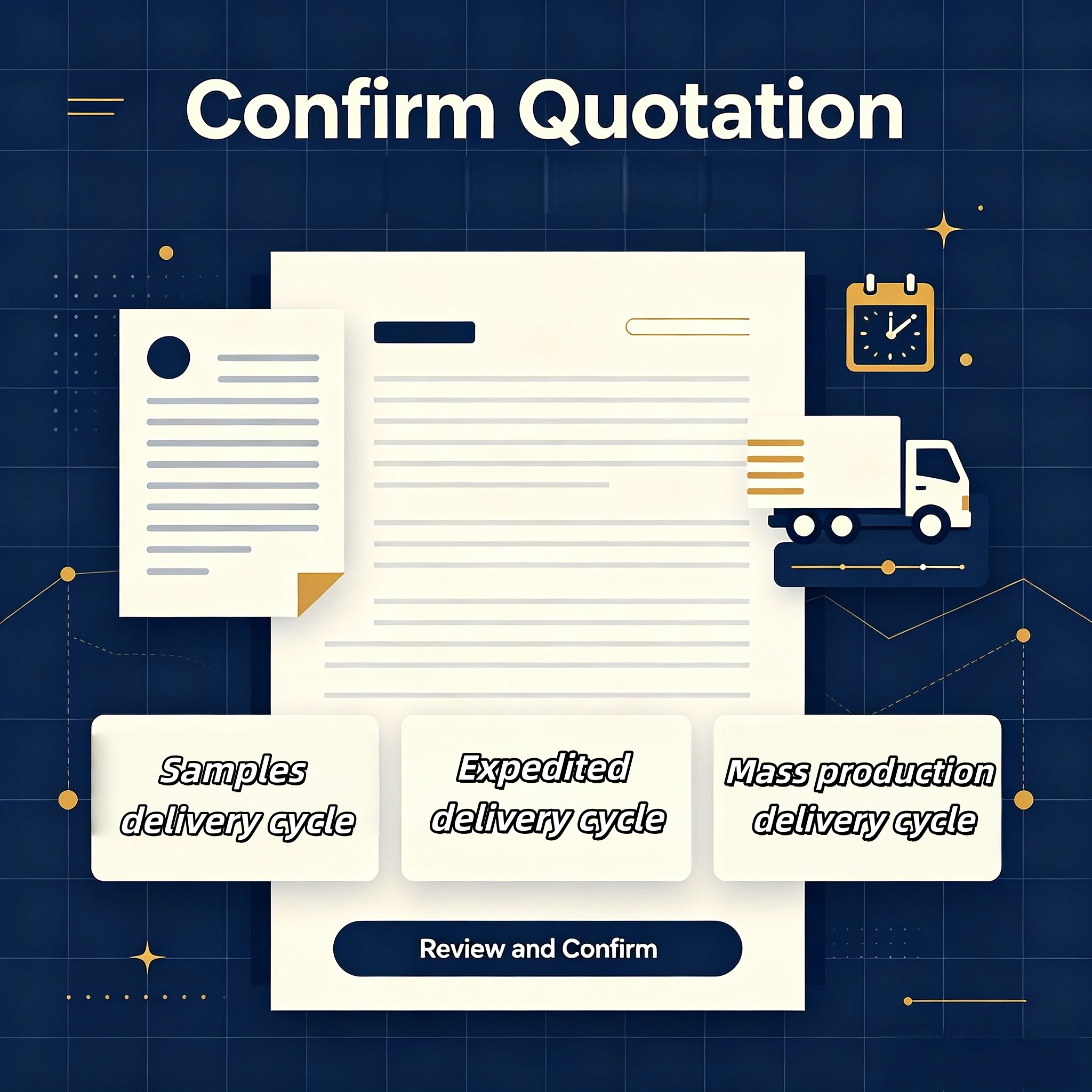 Step 5: Confirm Quotation and Delivery Cycle