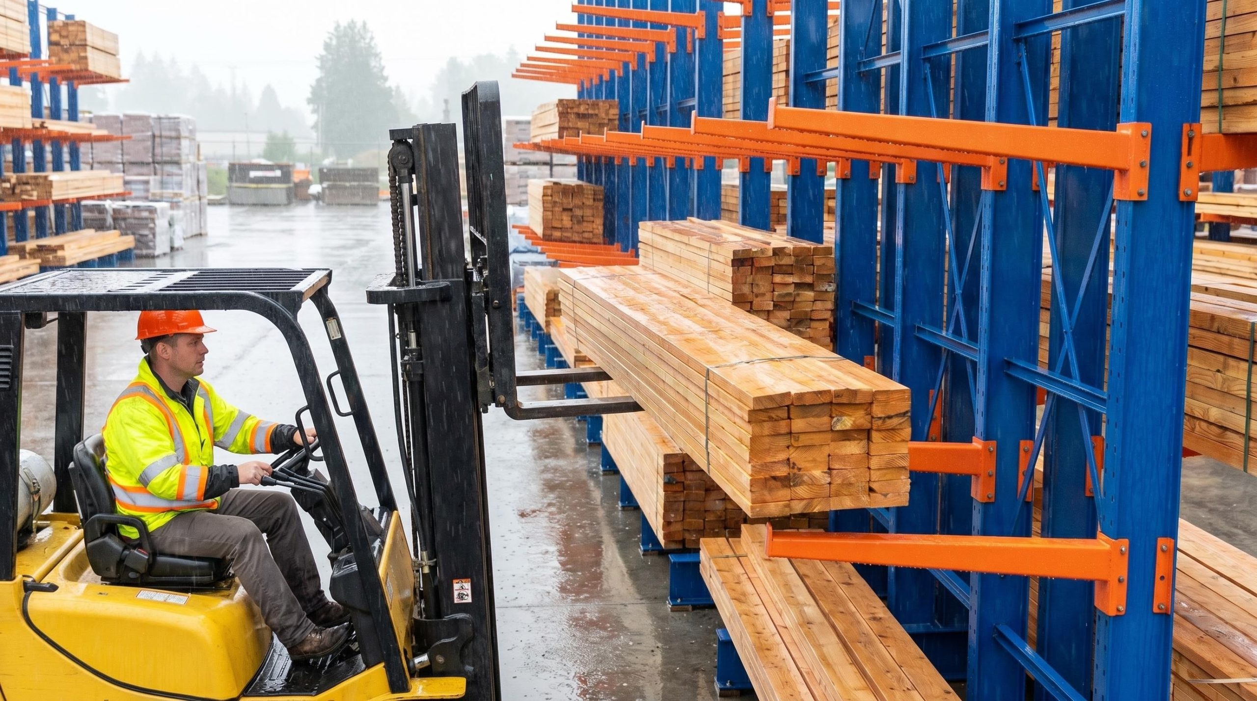 Custom Heavy-Duty Outdoor Cantilever Rack Fabrication Case Study