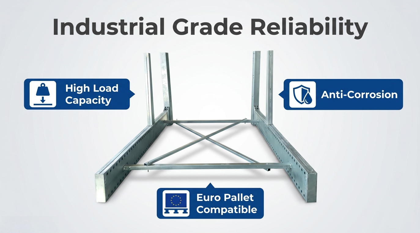 Custom Hot-Dip Galvanized Stacking Rack Fabrication Case Study